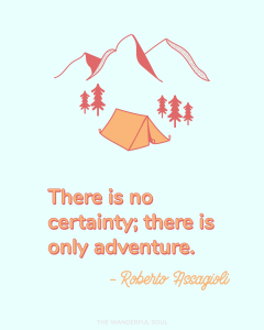 Travel Inspiration Quote Roberto Assagioli - The Wanderful Soul Blog