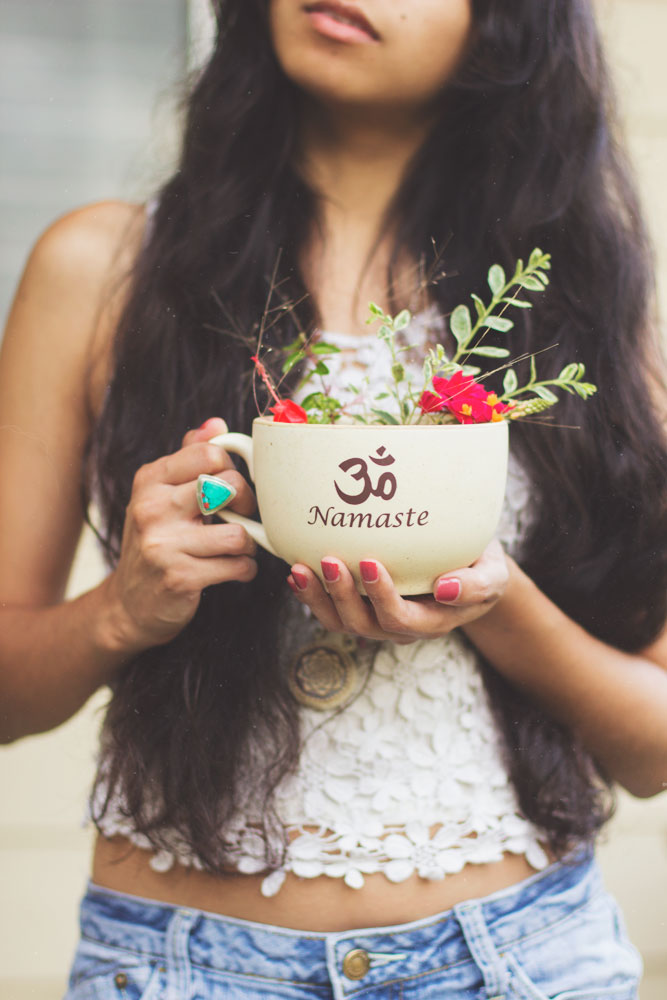 Cup of Sunshine Boho hippie fashion style flower | bohemian lifestyle photography blog