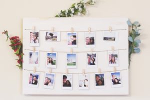DIY Distressed Clothespin Polaroid Photo Display