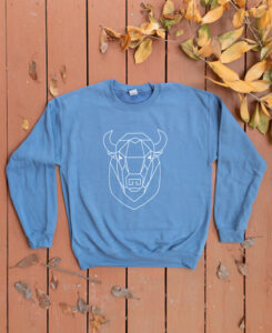 Geometric Buffalo Totem Pullover Sweater - The Wanderful Soul