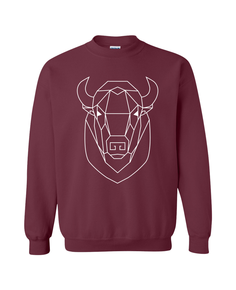 Geometric Buffalo Totem Pullover Sweater Geometric Buffalo Totem Pullover Sweater
