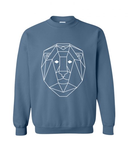 Geometric Lion Totem Pullover Sweater the wanderful soul