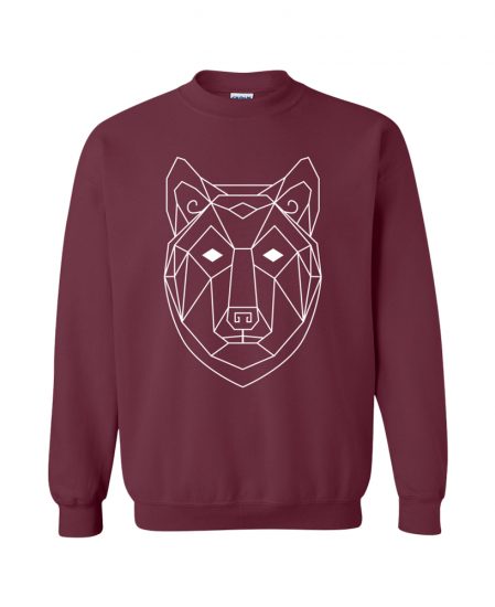 Geometric Wolf Totem Pullover Sweater the wanderful soul