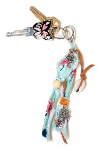 Bohemian beachcomber keychain