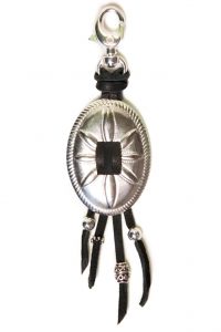 leather bohemian outlaw keychain