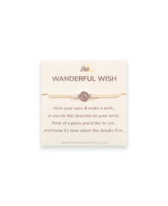 the wanderful wish bracelet - travel wish bracelet the wanderful soul