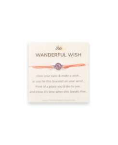 the wanderful wish bracelet - travel wish bracelet the wanderful soul