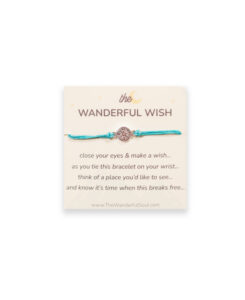 the wanderful wish bracelet - travel wish bracelet the wanderful soul