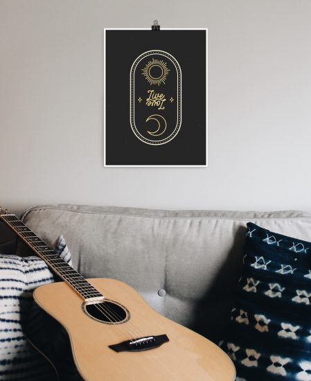 Live by the Sun, Love by the Moon Print - The Wanderful Soul