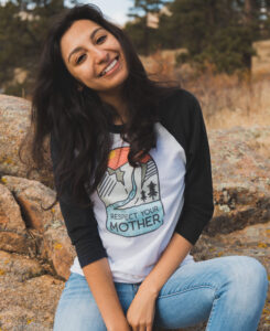 Respect Mother Nature Raglan 3/4 Tee - The Wanderful Soul
