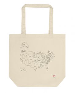 Color Your US Map Tote Bag - The Wanderful Soul