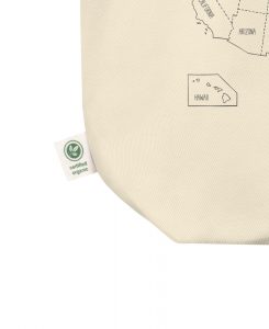 Color Your US Map Tote Bag - The Wanderful Soul