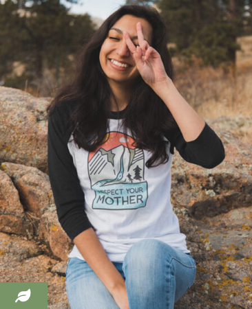 Screen Shot 2020-10-27 at 12.45.32 PM Respect Mother Nature Raglan 3/4 Tee - The Wanderful Soul