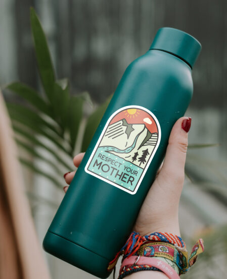 Respect Mother Nature Sticker - The Wanderful Soul