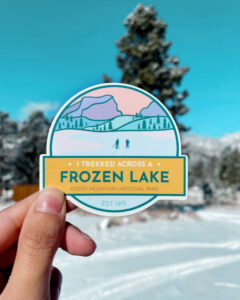 I Trekked Across a Frozen Lake Sticker - The Wanderful Soul