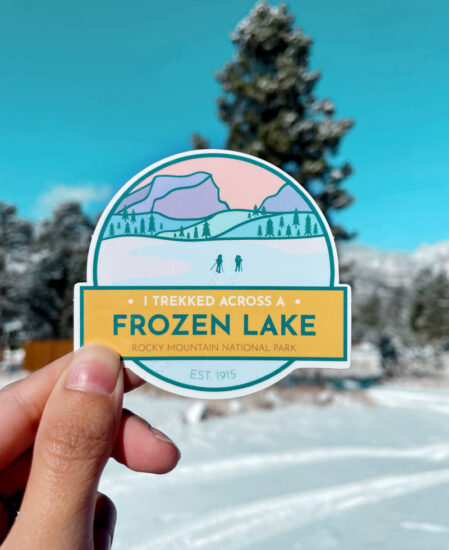 I Trekked Across a Frozen Lake Sticker - The Wanderful Soul