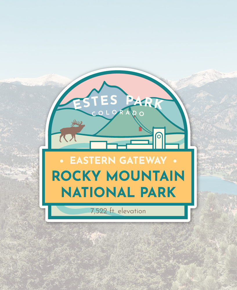 Estes Park Colorado Sticker - The Wanderful Soul Estes Park Colorado Sticker - The Wanderful Soul