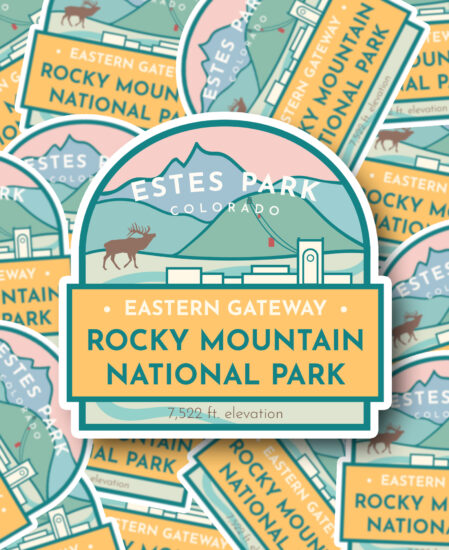 Estes Park Colorado Sticker – The Wanderful Soul Estes Park Colorado Sticker - The Wanderful Soul